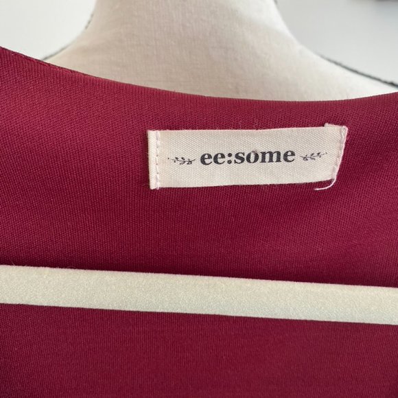 Burgandy Dress by ee:some - Picture 3 of 3
